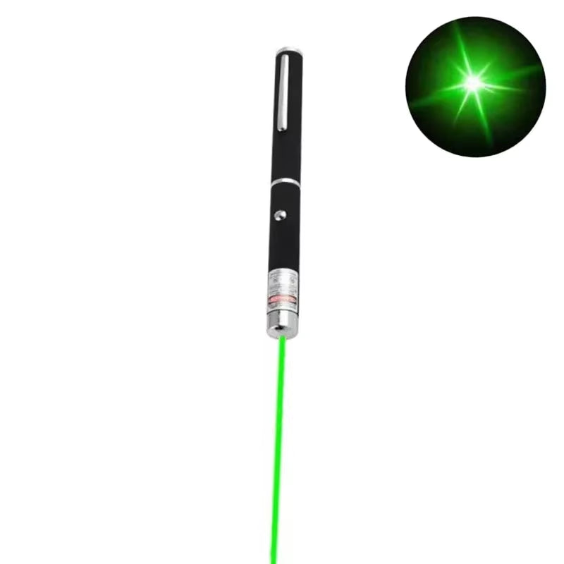 2 in 1 Portable Laser Pointer Three-Color Laser Pen Projection Teaching Demonstration Pen Toys for Pets and Cats Indicator Tool